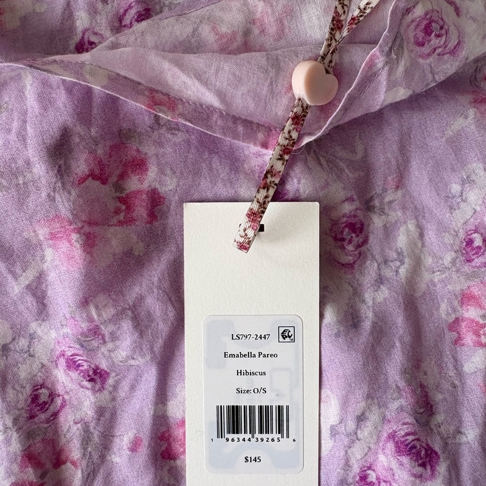 LoveShack Fancy sarong/swim cover up NWT